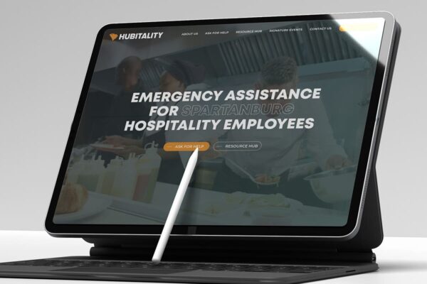 Hubitality Website Mockup – 2024 501 Project Awardee